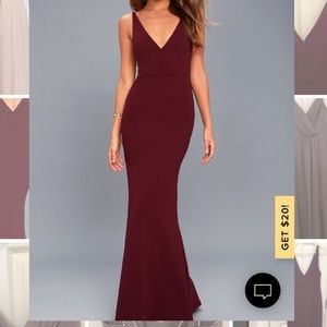Maroon Lulus Dress